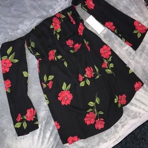 Floral off the shoulder dress